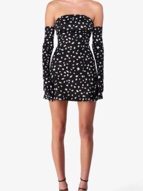 Miscreants London Dalmatian/Polka Dot Mini Dress